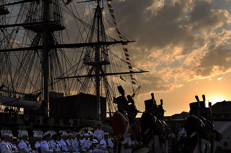 File:Flickr - Official U.S. Navy Imagery - Performers march during the "Sunset Parade" at the site of the USS Constitution during Boston Navy Week 2012..jpg