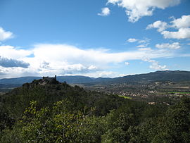 A general view of Forcalqueiret from the west