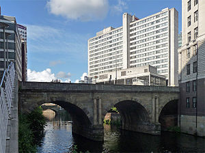 Former Fairburn House and Blackfriars Bridge, Manchester.jpg