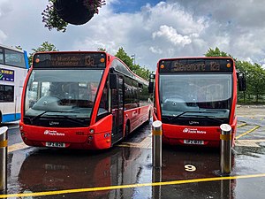 Optare Versas 1828 and 1823 at Foyle Street Buscentre in Derry~Londonderry.