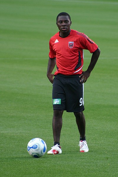 Adu playing for D.C. United