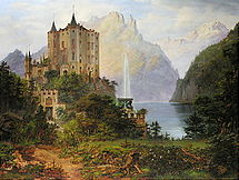 Slot Hohenschwangau, 1843, collectie Deense koninklijke familie