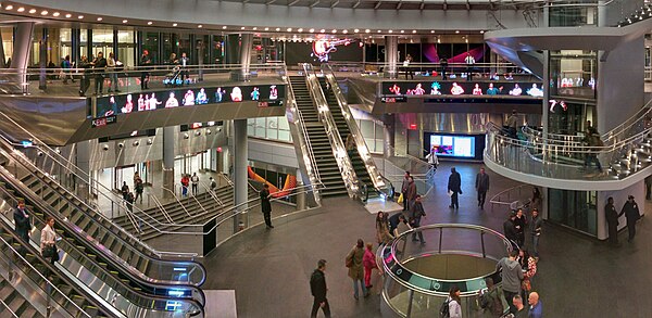 The Fulton Center mezzanine in the Fulton Building, pictured on opening day, November 10, 2014