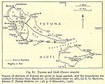 Historische Karte mit Alofitai