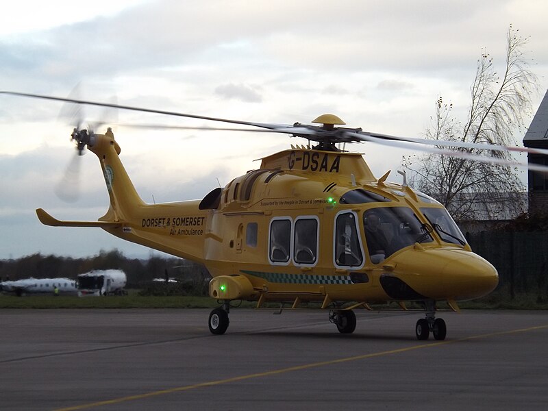 File:G-DSAA Agusta Westland 169 Helicopter SAS Dorset and Somerset Air Ambulance (31094207335).jpg