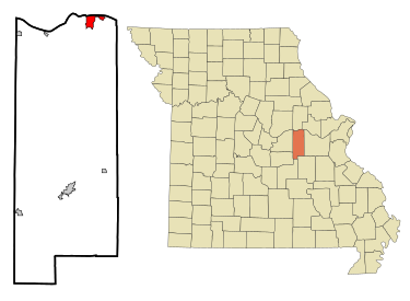 Location of Hermann, Missouri