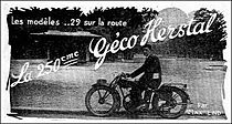 Advertentie voor het 250cc-model uit 1929