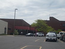 Geneva High's rear entrance GenevaHighSchoolNY.JPG