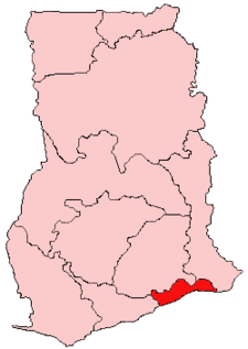 Arcidiecéze Accra na mapě
