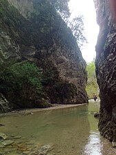 Les gorges de la rivière Salinello