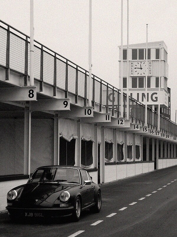 The Goodwood Circuit pits in 2008