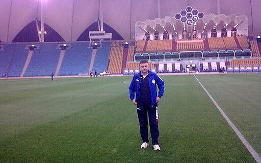 Goran Miscevic at the stadium in Riyadh