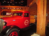 Model Graham Brothers Dairy truck on display at the Billy Graham Library