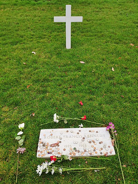 Kennedy's grave in Arlington National Cemetery
