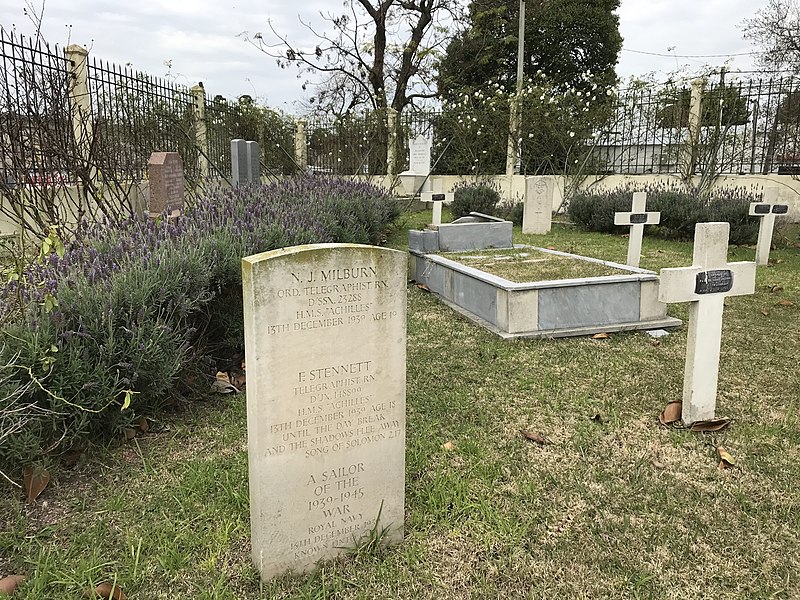 File:Graves of sailors H.M.S. Achilles, Battle of the River Plate.jpg