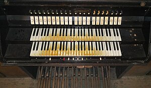 Consolle organo Francesco Vegezzi-Bossi 1936