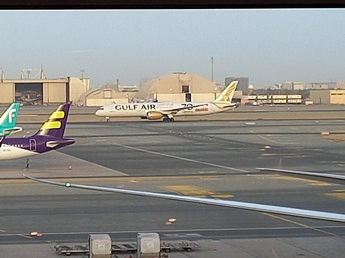 Gulf Air in Jeddah in King Abdulaziz International Airport