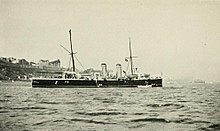 HMS Pallas at Quebec, Quebec in 1901 HMS Pallas 1901 0263.jpg