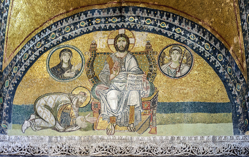 File:Hagia Sophia Imperial Gate mosaic 2.jpg