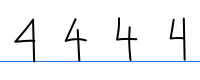 Handschriftvariaties, cijfer 4.svg