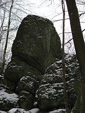 Basaltblockmeer am Heidenhäuschen ca. 3 Kilometer von Hintermeilingen