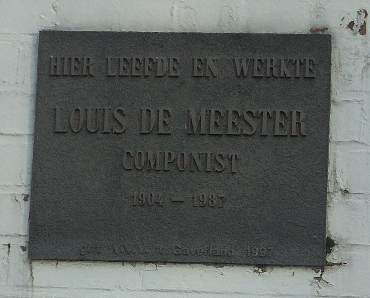 File:Herinnering Louis De Meester 1904 - 1987.jpg