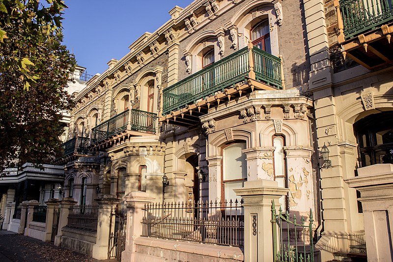 File:Heritage terraces on Adelaide's North Terrace.jpg