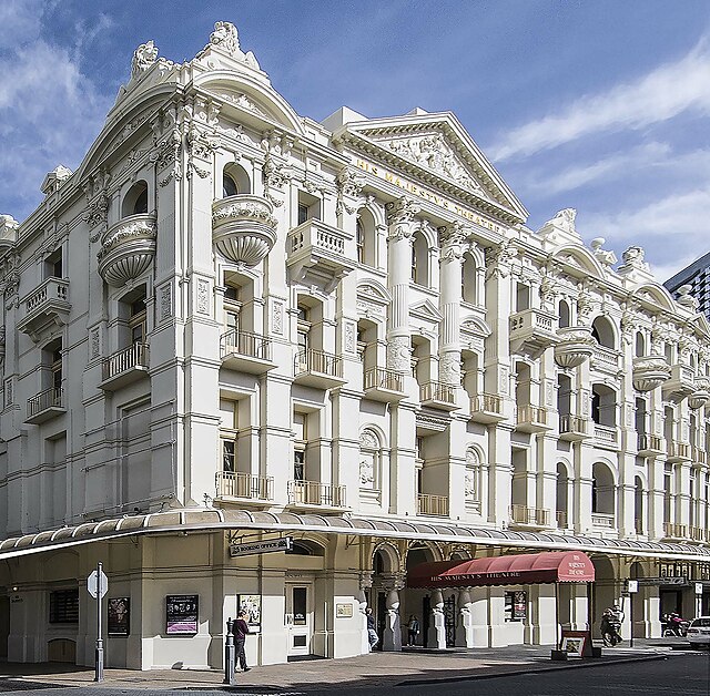 His Majesty's Theatre, corner of Hay and King Streets.