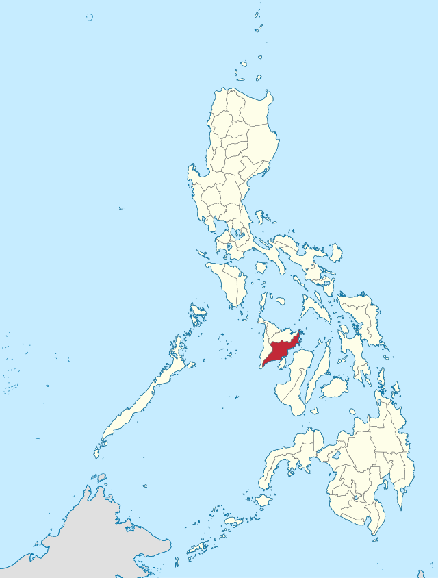 Mapa ng Pilipinas na magpapakita ng lalawigan ng Iloilo