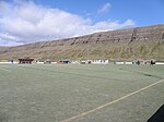 Inni í Dal B71 Sandur Faroe Adaları Futbol Stadyumu. JPG