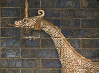 Mušḫuššu dragon in Istanbul Ancient Orient Museum Ishtar Gate