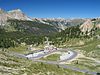 Vista desde lo alto del Col d'Izoard (2360 m) hacia el norte