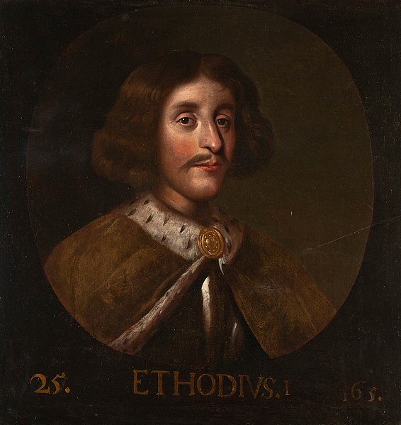File:Jacob Jacobsz de Wet II (Haarlem 1641-2 - Amsterdam 1697) - Ethodius I, King of Scotland (164-97) - RCIN 403255 - Royal Collection.jpg