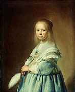 Jan Cornelisz. Verspronck, Portrait d’une petite fille en bleu.