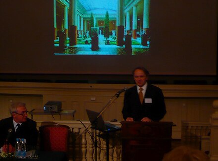 Daly at the Hermitage lecture. Jeff Daly Metropolitan Museum Hermitage lecture.jpg