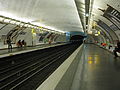 Metro-Station Saint-Sébastien-Froissart in Paris, Frankreich