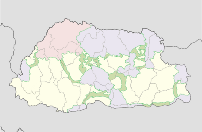 Jigme Dorji protected area location map.png