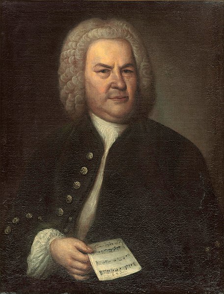 Johann Sebastian Bach towards the end of his life, by Elias Gottlob Haussmann, 1746