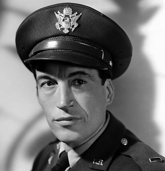 Huston in U.S. Army uniform