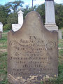 Early settler’s tombstone in Robinson Run Cemetery, near Oakdale, Pennsylvania