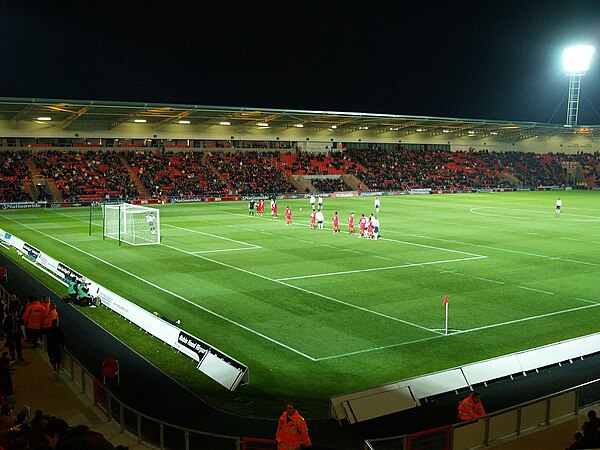 Current home of Doncaster Rovers – the Keepmoat Stadium