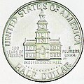 Reverse of the Bicentennial half dollar, minted 1975–1976.