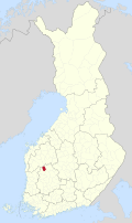 Kaart met de locatie van Kihniö