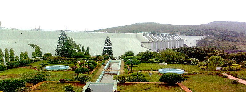 Kolab dam in June 2011