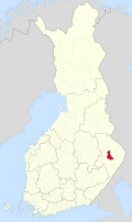 Kaart met de locatie van Kontiolahti