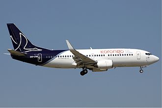 Korongo Airlines Boeing 737-300 Korongo Airlines Boeing 737-300 Wadman.jpg