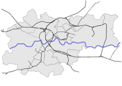 Mapa lokalizacyjna Krakowa