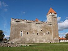 Kuressaare Castle, Estonia, constructed by the Teutonic Order Kuressaare linnus (vaade hoovist).jpg