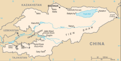 ビシュケク（Bishkek）の位置の位置図
