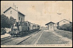 POUZAY (Indre-et-Loire), la gare